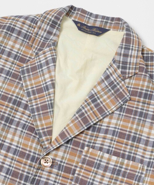 URBAN RESEARCH（アーバンリサーチ）の「BROOKS BROTHERS　MADRAS 3PPKT JACKET（テーラードジャケット・メンズ・BLACK/NAVY/BEIGE/NAVY・M/L/XL）」の8枚目の写真