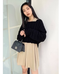 EMODA | ルーズワイドデコルテニット(ニット/セーター)