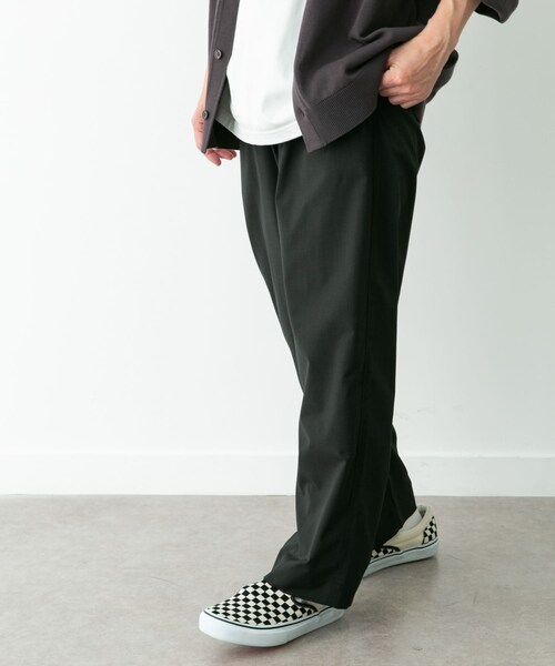 URBAN RESEARCH Sonny Label（アーバンリサーチサニーレーベル）の「リネンタッチポリエステルイージーパンツ（その他パンツ・メンズ・ブラック/チャコール/ネイビー・M/L）」の9枚目の写真