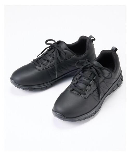 nissen（ニッセン）の「超軽量スポーティースニーカー（ワイズ３Ｅ）（スニーカー・メンズ・ネイビー×イエロー/グレー杢×ピンク/グレー杢×ホワイト/黒×ミントグリーン/黒×黒/白×白(白底)/サックス×ホワイト/黒(マットスムース)×白底/ホワイト(マットスムース)/ダスティピンク(マットスムース)/グレー(マットスムース)/黒×黒(黒底)/杢グレー×パープル(白底)/黒(マットスムース)・S=22.0~22.5cm/M=23.0~23.5cm/L=24.0~24.5cm/LL=25.0~25.5cm）」の7枚目の写真