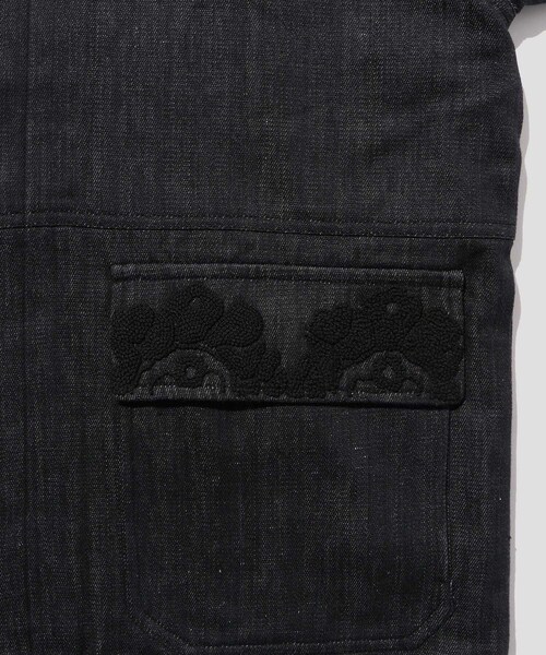 ADAM ET ROPE'(アダムエロペ)の「《別注》【Kartik Research / カルティック リサーチ】DENIM JACKET(デニムジャケット・メンズ・ブラック・L/M)」の14枚目の写真