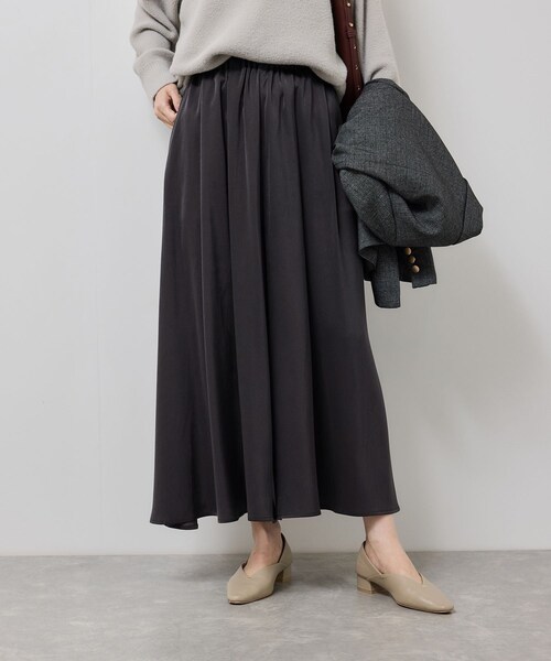 ROPE' PICNIC（ロペピクニック）の「イージースカーチョ/着丈が選べる（その他パンツ・レディース・チャコール/ダークブラウン/ベージュ・M/MT）」の18枚目の写真