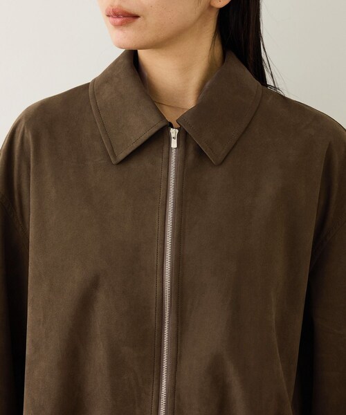 ROPE'（ロペ）の「スエードライクブルゾン（ブルゾン・レディース・ダークブラウン・F）」の16枚目の写真