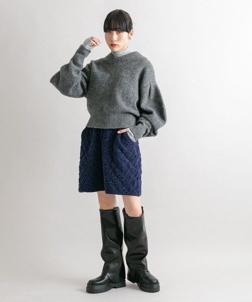 KBF（ケイビーエフ）の「キルティングニットスカート（スカート・レディース・NAVY/OYSTER・one）」の17枚目の写真