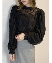 dazzlin | レースペプラムブラウス(シャツ/ブラウス)
