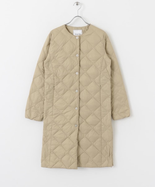 URBAN RESEARCH ROSSO（アーバンリサーチロッソ）の「TAION　CREW NECK LONG DOWN COAT（その他アウター・レディース・BLACK/GBEIGE/OFFWHITE/DCHOCO/BRICKBROWN/DNAVY・M/L）」の5枚目の写真