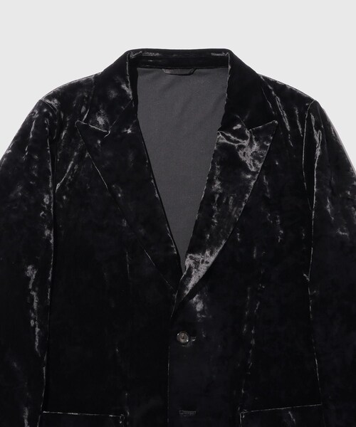 ADAM ET ROPE'(アダムエロペ)の「VELVET PEAKED LAPEL JACKET(テーラードジャケット・メンズ・ブラック・L/M/S)」の8枚目の写真