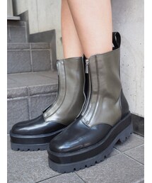 EVRIS | ZIPデザインワークブーツ(ブーツ)