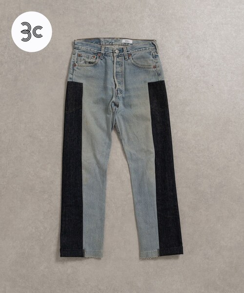 THE GOODLAND MARKET（ザグッドランドマーケット）の「SREU　SREU-Transposed Denim Pants（デニムパンツ・レディース・PALxBL1/PALxBL2/PALxBL3/PALxBL4・1/3）」の5枚目の写真
