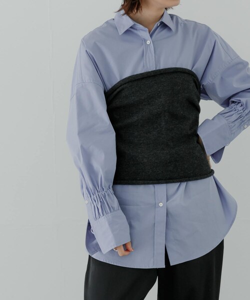 URBAN RESEARCH（アーバンリサーチ）の「ウールカシミヤニットビスチェ（その他トップス・レディース・BLACK/GRAY/KHAKI・FREE）」の2枚目の写真