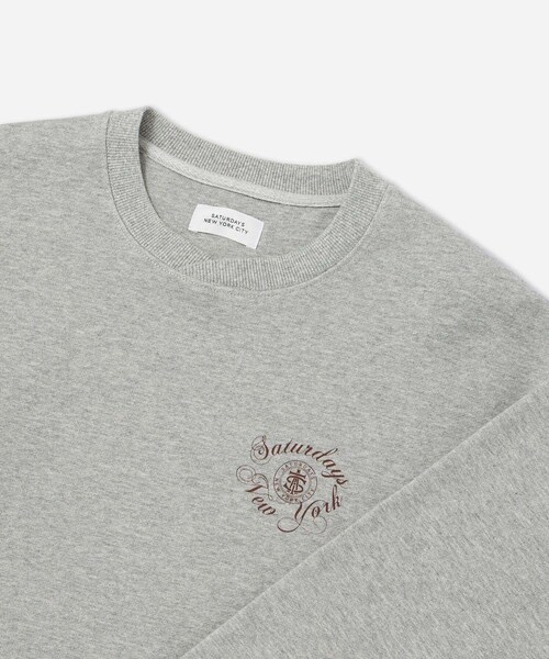 Saturdays NYC(サタデーズ ニューヨークシティ )の「Bowery Loofah Collar Sweatshirt(スウェット・レディース・グレー/ダークブラウン/グリーン・L/M/S/XL)」の19枚目の写真