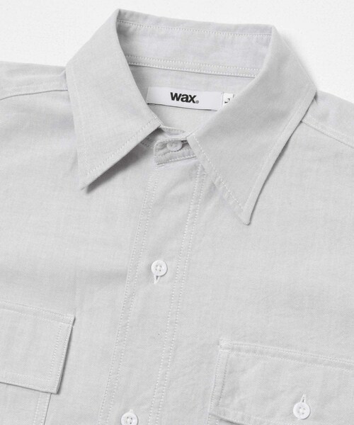 THE GOODLAND MARKET（ザグッドランドマーケット）の「WAX　OXFORD WORK SHIRT（シャツ/ブラウス・メンズ・GRAY/BLUE・M/L）」の5枚目の写真