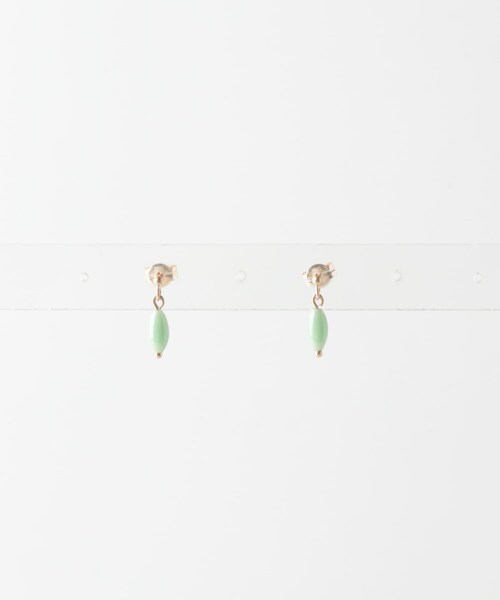 かぐれ（カグレ）の「Toile　DS GLASS BEADS PIERCE（ピアス（両耳用）・レディース・L.GR・Free）」の2枚目の写真