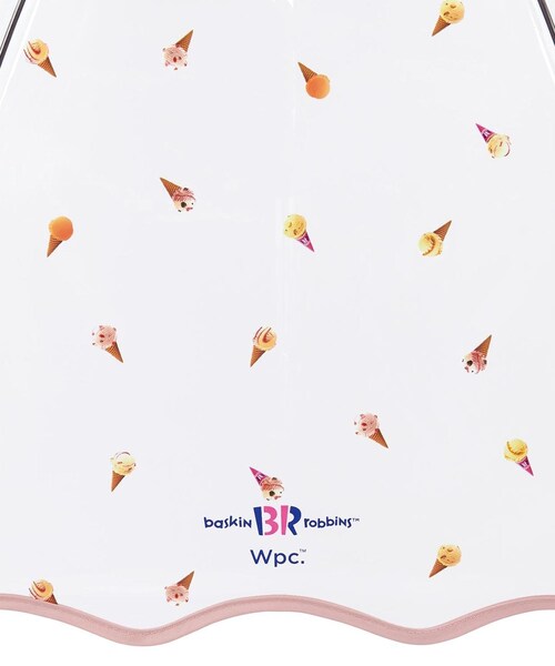 ROPE' PICNIC(ロペピクニック)の「サーティワン アイスクリーム×Wpc.アイスクリームパターンアンブレラ(長傘・レディース・ブルー系/ピンク・F)」の10枚目の写真