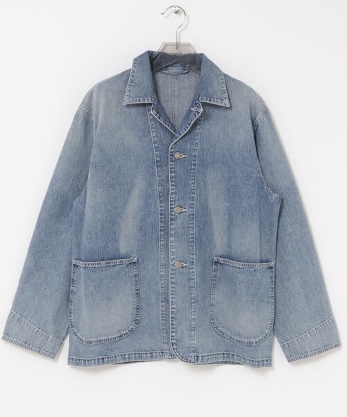 URBAN RESEARCH（アーバンリサーチ）の「ULTERIOR　LIGHT DENIM COVERALL（デニムジャケット・メンズ・FADE BLUE・4/5）」の6枚目の写真