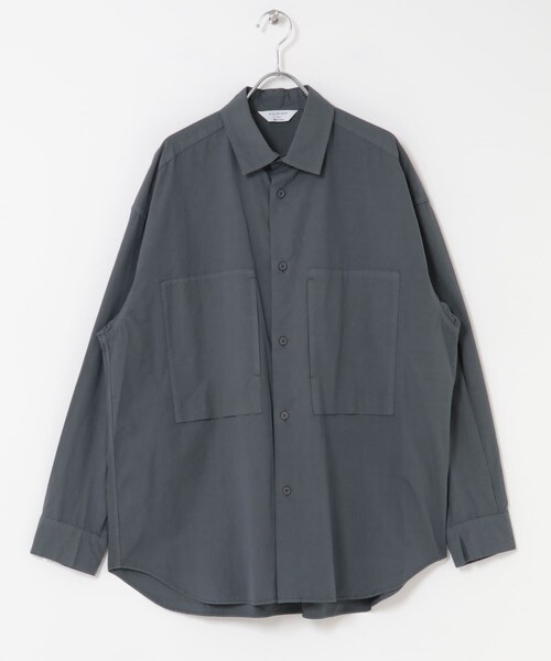 URBAN RESEARCH DOORS（アーバンリサーチドアーズ）の「STILL BY HAND　Garment-dye over shirts（シャツ/ブラウス・メンズ・ECRU/ORANGE/BLUE GREY/INK BLACK・46/48）」の12枚目の写真