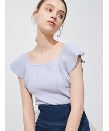 MERCURYDUO | ビスチェ風2WAYラッフルコンパクトニット(ニット/セーター)