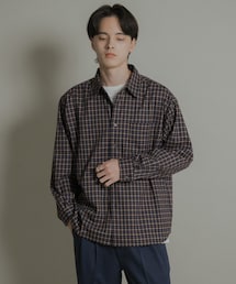 SENSE OF PLACE by URBAN RESEARCH | ニュアンスチェックロングスリーブネルシャツ(シャツ/ブラウス)