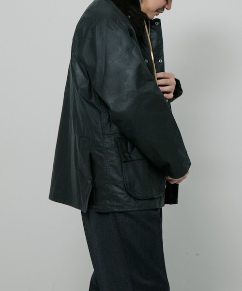 URBAN RESEARCH（アーバンリサーチ）の「bedale wax jacket（テーラードジャケット・メンズ・Sage/Black・36/38/40/42）」の9枚目の写真