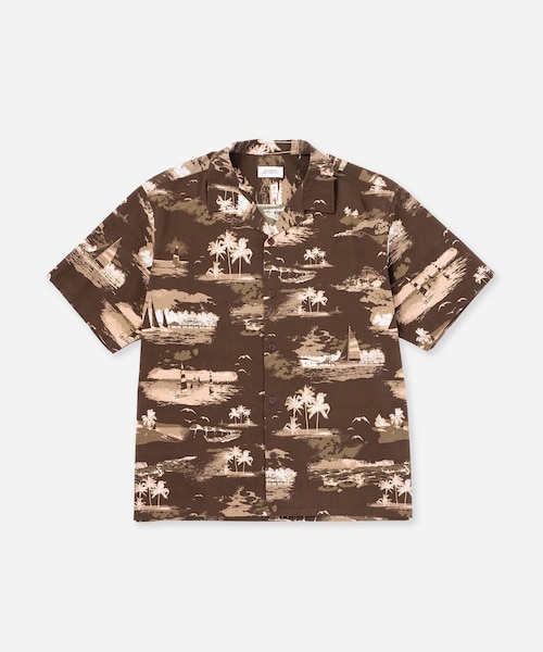 Saturdays NYC(サタデーズ ニューヨークシティ )の「Canty Aloha SS Shirt(シャツ/ブラウス・レディース・キナリ/ダークブラウン・L/M/S/XL)」の15枚目の写真
