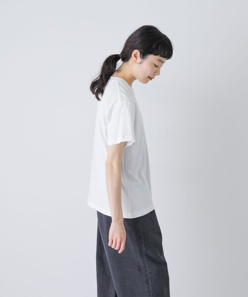 かぐれ(カグレ)の「STUDIO NICHOLSON MARINE(Tシャツ/カットソー・レディース・OFF WHITE/GREY MARL/D NAVY・10)」の7枚目の写真
