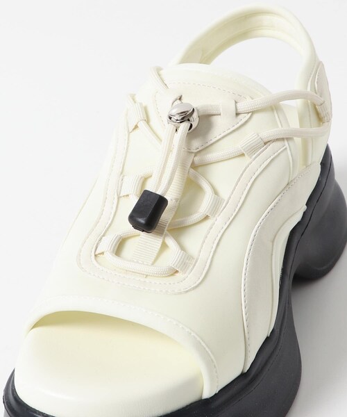 SENSE OF PLACE by URBAN RESEARCH(センスオブプレイスバイアーバンリサーチ)の「ボリュームソールドロストスポーツサンダル(サンダル・レディース・BLACK/IVORY/BEIGE・S/M/L)」の13枚目の写真