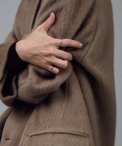 ADAM ET ROPE'（アダムエロペ）の「【J'aDoRe・店舗限定】【クチュール ド アダム】別注 Cottage Coat/コテージコート（チェスターコート・レディース・キャメル系・36/38）」の18枚目の写真