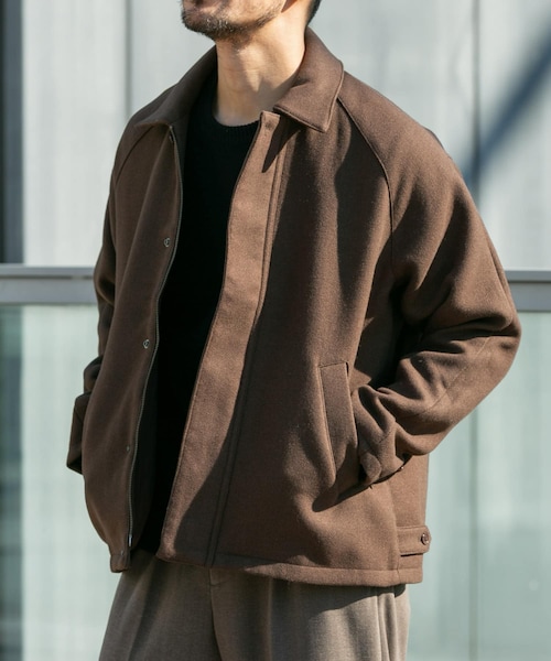 URBAN RESEARCH ROSSO(アーバンリサーチロッソ)の「『XLサイズあり』light meltonブルゾン(ブルゾン・メンズ・BLACK/NAVY/CHARCOAL/BROWN・M/L/XL)」の3枚目の写真