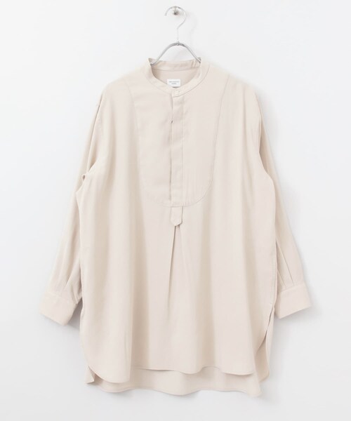 URBAN RESEARCH DOORS（アーバンリサーチドアーズ）の「ドレスシャツチュニック∴（チュニック・レディース・BROWN/OFF WHITE/L.GRAY・one/One）」の17枚目の写真