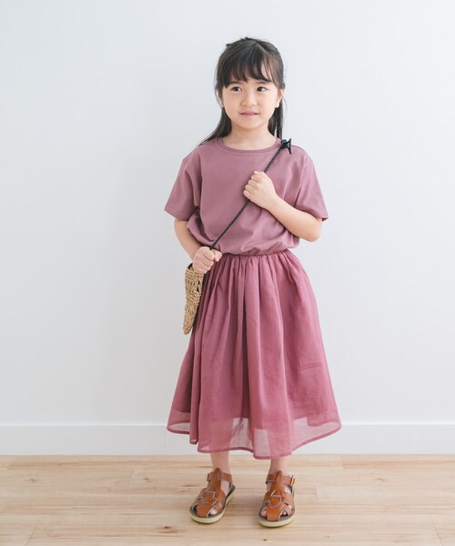 URBAN RESEARCH DOORS(アーバンリサーチドアーズ)の「『親子リンク』『UR TECH』ボイルドッキングワンピース(KIDS)(ワンピース・キッズ・BORDER/PINK・105/120/135)」の21枚目の写真