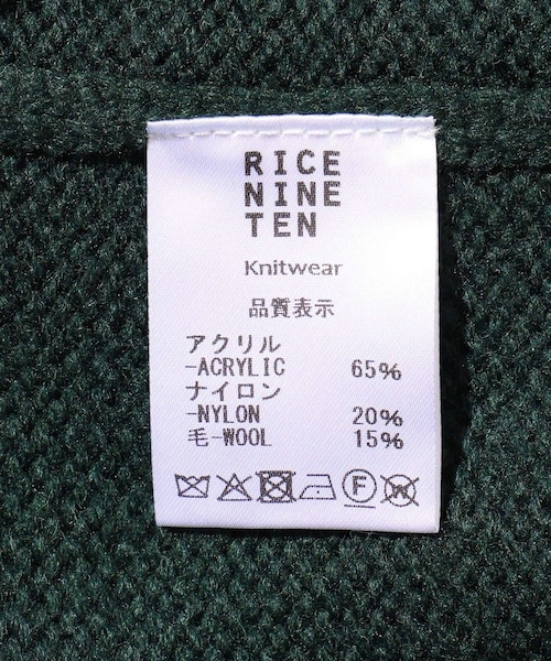 ADAM ET ROPE'(アダムエロペ)の「【RICE NINE TEN/ライス ナイン テン】ARGYLE CARDIGAN(カーディガン/ボレロ・メンズ・ダークグリーン/ネイビー/ワイン・1/2)」の18枚目の写真