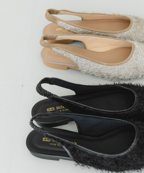 RODE SKO（ロデスコ）の「『MADE IN JAPAN』ヘアリーバックストラップミュール（その他シューズ・レディース・BLACK/BEIGE・36/37/38）」の10枚目の写真