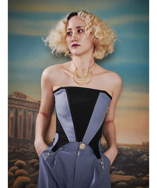 PAMEO POSE（パメオポーズ）の「Inverted Triangle Corset Black（ベルト・レディース・ブラック・F）」の7枚目の写真