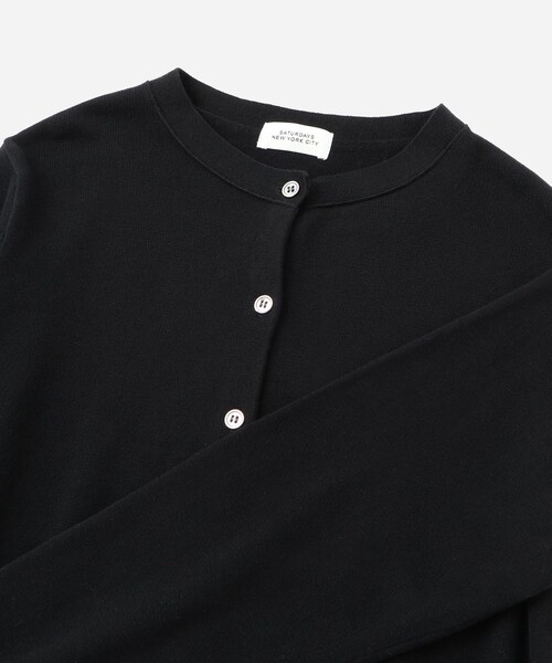 Saturdays NYC（サタデーズ ニューヨークシティ ）の「Halle Double Layer Cardigan  | WOMEN（カーディガン/ボレロ・レディース・ブラック/グレー/レッド・L/M/S）」の21枚目の写真