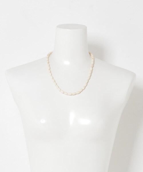 かぐれ（カグレ）の「Toile　DS BONE BEADS NECKLACE（ネックレス・レディース・NAT・50）」の4枚目の写真