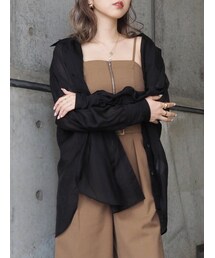 EVRIS | オーバーカラーシアーシャツ(シャツ/ブラウス)