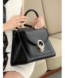 RESEXXY | トリミングデザインスクエアバッグ(ハンドバッグ)