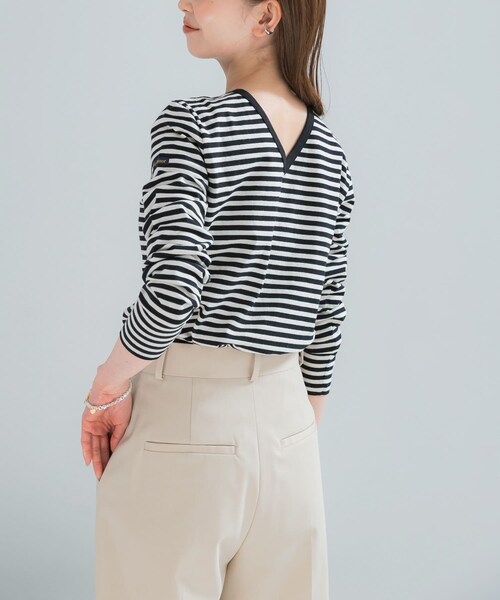 URBAN RESEARCH ROSSO（アーバンリサーチロッソ）の「LE MINOR　MADEMOISELLE（Tシャツ/カットソー・レディース・ECRU BLACK/WHT MARINE/WHT R PINK・Free）」の6枚目の写真