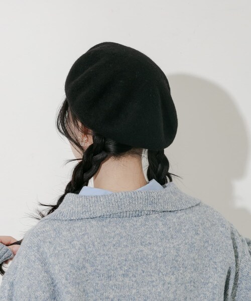 SMELLY（スメリー）の「シンプルバスクベレー（ハンチング/ベレー帽・レディース・IVO/GRY/BLK/RED・-）」の14枚目の写真