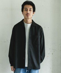 URBAN RESEARCH DOORS | ジャージメルトンオープンカラーシャツ(シャツ/ブラウス)