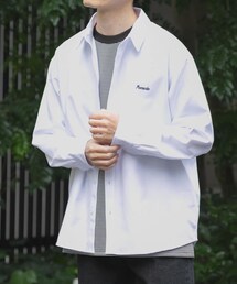 ITEMS URBANRESEARCH | 刺繍 オックス レギュラーカラーシャツ(シャツ/ブラウス)