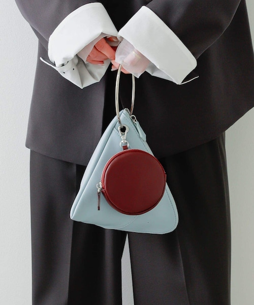 SENSE OF PLACE by URBAN RESEARCH（センスオブプレイスバイアーバンリサーチ）の「フープハンドルバッグ（ハンドバッグ・レディース・L.BLUE/BLACK/CAMEL・one）」の10枚目の写真