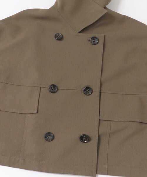 URBAN RESEARCH ROSSO（アーバンリサーチロッソ）の「F by ROSSO　ビッグカラーダブルショートコート（テーラードジャケット・レディース・BEIGE/BROWN・FREE）」の13枚目の写真