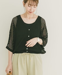 ITEMS URBANRESEARCH | メッシュニットカーディガン(ニット/セーター)