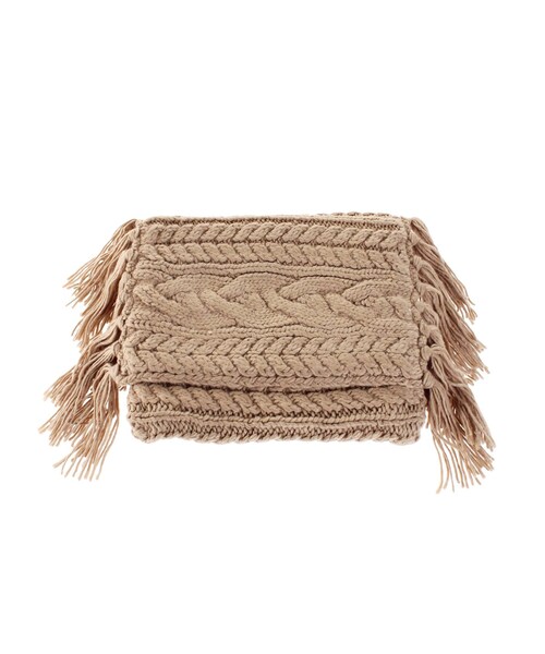 MERCURYDUO（マーキュリーデュオ）の「フリンジ付ケーブルクラッチバッグ（クラッチバッグ・レディース・オフホワイト/ベージュ・F）」の10枚目の写真