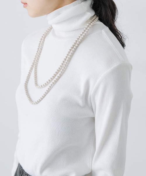 かぐれ（カグレ）の「CITRUS　GUDLI NECKLACE（ネックレス・レディース・Black/Ecru/L Grey・-0）」の3枚目の写真