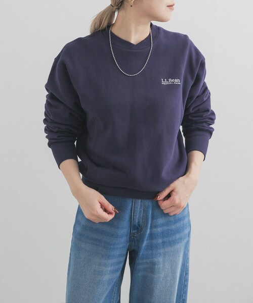 URBAN RESEARCH DOORS（アーバンリサーチドアーズ）の「L.L.Bean JAPAN EDITION CREWNECKSWEATSHIRTS（Tシャツ/カットソー・レディース・ECRU/BIRCH/NAVY/MAGENTA/SLATE BLUE/NIGHT・M）」の22枚目の写真