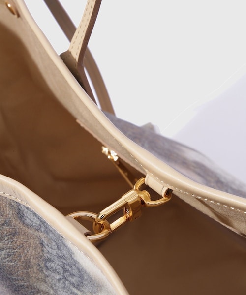 ADAM ET ROPE'（アダムエロペ）の「【TOLQ/トルク】Printed Hand Bag（トートバッグ・メンズ・キャメル系・F）」の8枚目の写真