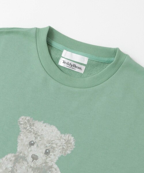 SENSE OF PLACE by URBAN RESEARCH（センスオブプレイスバイアーバンリサーチ）の「『別注』TeddyBear×SENSE OF PLACE　テディベアクルーネックスウェット（スウェット・メンズ・NAVY/OATMEAL/MINT・M/L）」の21枚目の写真
