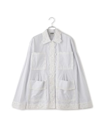 ADAM ET ROPE' | 【J'aDoRe・一部店舗限定】【MAISON EENK(メゾン インク)】Lace Trim Shirts with Pocket(シャツ/ブラウス)